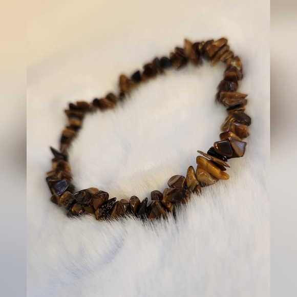 Tigers Eye Stretchy Crystal Bracelet - Picture 3 of 4
